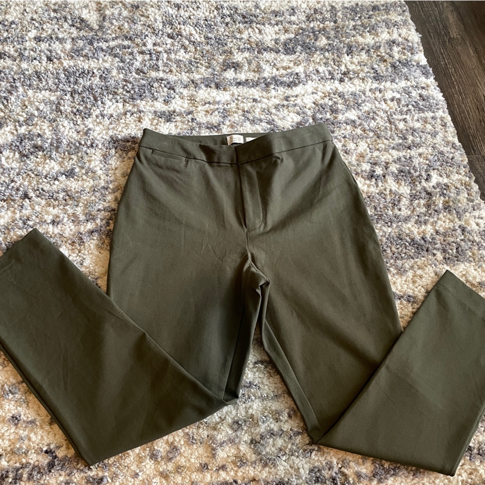 high rise skinny ankle pants